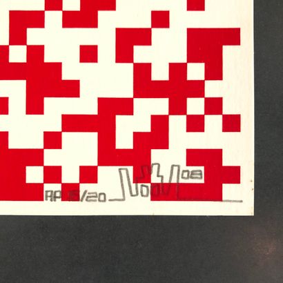 INVADER INVADER (1969)

Binary bug, 2008

Sérigraphie en couleur sur papier, numérotée...