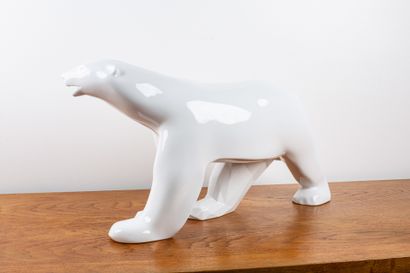 Richard Orlinski Richard ORLINSKI x POMPON

Ours Blanc, 2020

Sculpture en résine...