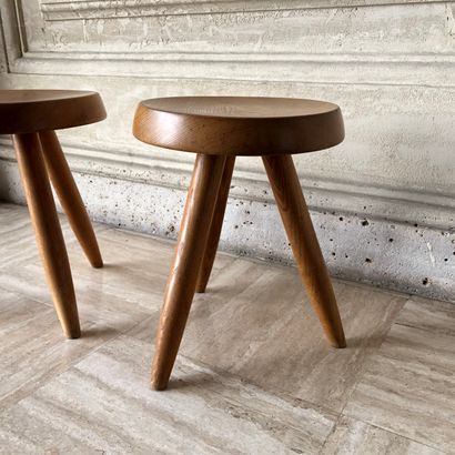Charlotte PERRIAND (1903-1999) Charlotte PERRIAND (1903-1999)

Pair of high stools...