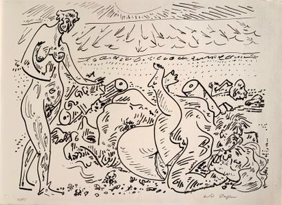 MASSON André MASSON André (1896-1987)

Lithograph in black for Dessins Erotiques...