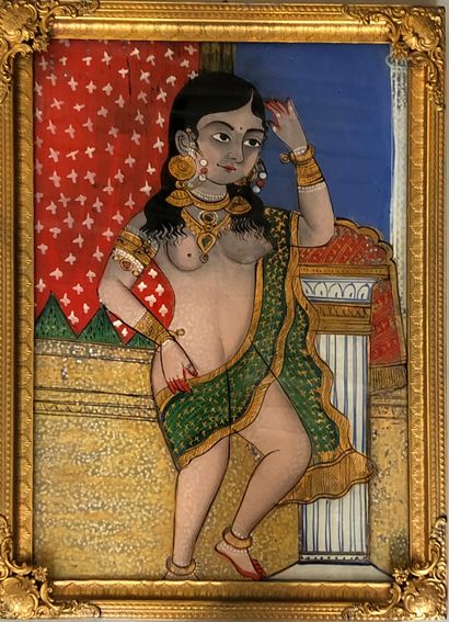 null Ecole indienne du XXème siècle 

Apsara

Peinture fixée sous verre.

H: 36,5...