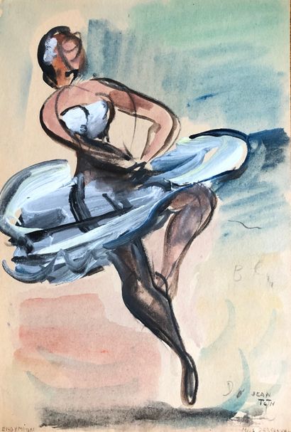 Jean TOTH Jean TOTH ( 1899-1972)

Endymion.

Watercolor and gouache on paper signed...
