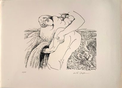 MASSON André MASSON André (1896-1987)

Lithographie en noir pour Dessins Erotiques...