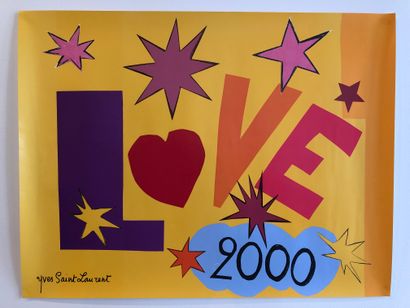 null Yves SAINT-LAURENT, d'après

Love, 2000.

Affiche carte de vœux. 

Impression...