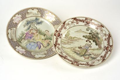 CHINE, XVIIIème siècle, porcelaine d'exportation....