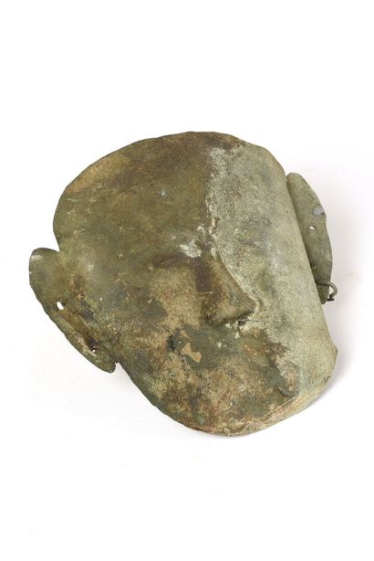 null CHINE, dynastie Liao (907-1125). Masque funéraire recouvrant la totalité du...