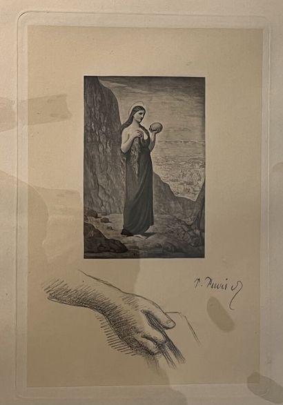 Pierre PUVIS DE CHAVANNES (1824-1898) Marie-Madeleine dans le désert

Lithographie...