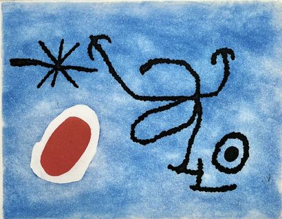 Joan MIRO (1893-1983) Eau-forte et aquatinte en trois couleurs sur papier Japon.

Signé...