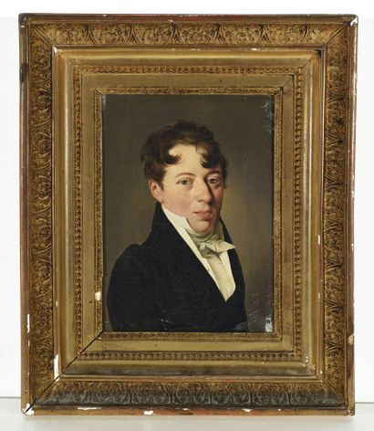 Louis Léopold BOILLY (1761-1845) Portrait de jeune homme.

Huile sur toile. 

Sur...