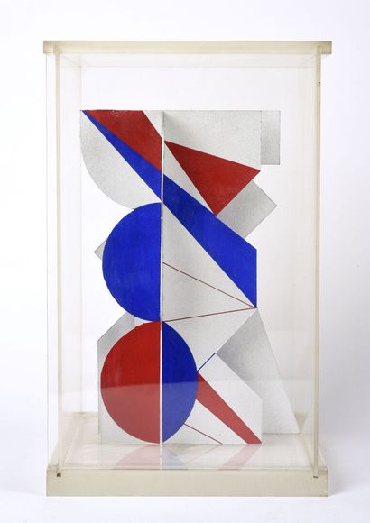 Roland CABOT (1929-2020) Projet de multiple, 1990. 

Carton peint dans une boite...