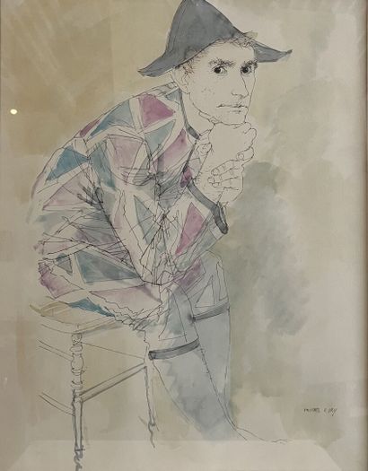 Michel CIRY (d'après) Arlequin.

Lithographie en couleurs sur papier, signée dans...