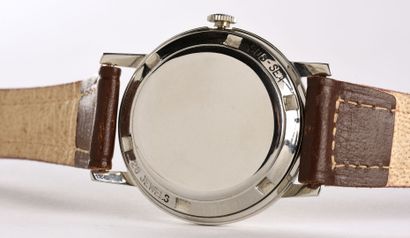 MOVADO "Sub Sea" kingmatic, ref.15151, vers 1967. Montre bracelet en acier, boitier...