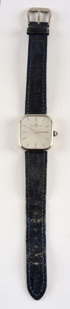 BAUME ET MERCIER ref.38304 vers 1980. Montre bracelet en or gris 18K. Élégant boitier...