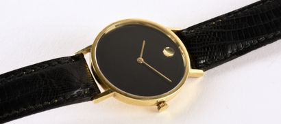 MOVADO et ZENITH "Muséum Watch" ref.30.2020.305 vers 1970. Élégante montre bracelet...