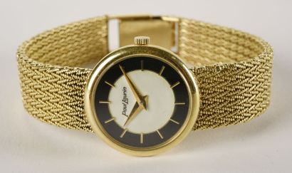 PAUL LOURIN Montre bracelet en or jaune 18K ( 750 millièmes). 

Cadran rond émaillé...