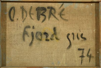 Olivier DEBRE (1920-1999) Fjord gris, 1974.

Huile sur toile, signée, datée et titrée...