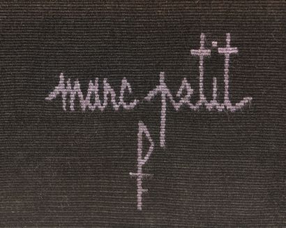 Marc PETIT (1932) & Atelier PINTON, Aubusson Tapisserie en laine polychrome représentant...
