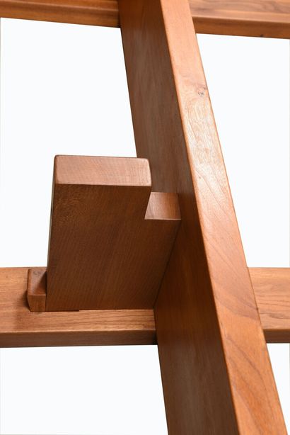 Pierre CHAPO (1927-1986) B17C. 

Bookcase in solid elm. 

Date of creation : around...