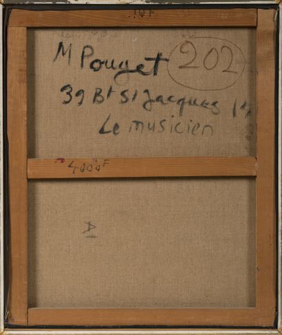 Marcel POUGET (1923-1985) Portrait de femme. 

Huile sur toile, signée et datée en...
