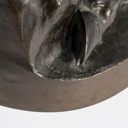 James PRADIER (1792-1852) Satyre et Bacchante 

Bronze à patine brune signé. 

Fissure...
