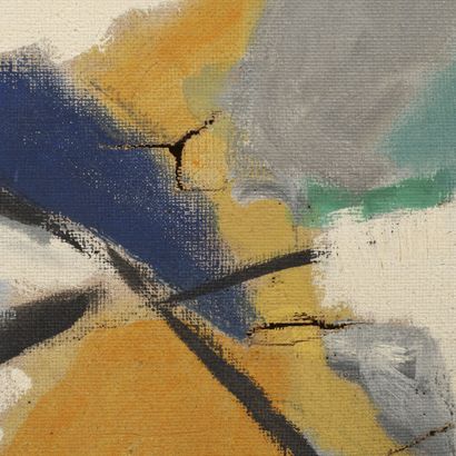 Marcel BURTIN (1902-1979) Composition abstraite. 

Huile sur toile, signée en bas...