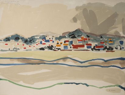 Robert BASER (1908-1998) Paysage à la montagne, 1985. 

Estampe sur papier, signée...