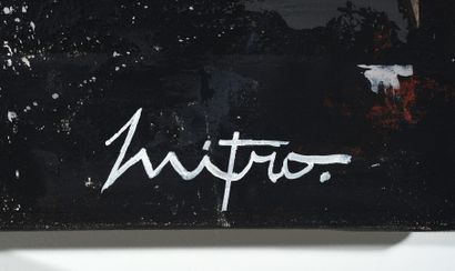 MITRO (1957) Vue de New-York. 

Huile sur toile, signée en bas à droite, contresignée...