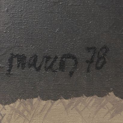 Alejandro MARCOS (1937) Composition, 1938. 

Huile sur toile, signée au centre à...