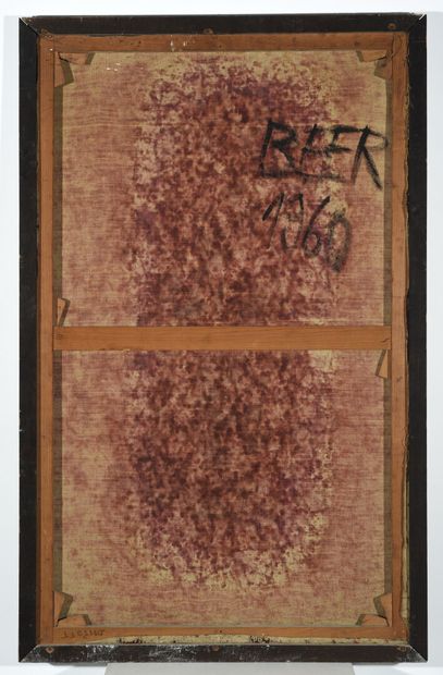 Franz BEER (1929) Composition, 1960. 

Technique mixte sur toile.

Signée et datée...