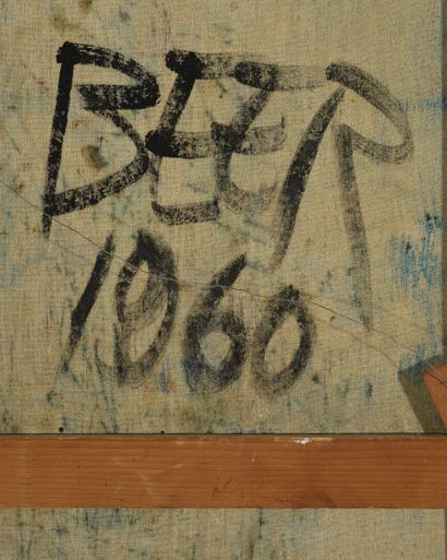 Franz BEER (1929) Composition, 1960.

Mixed media on canvas.

Signed and dated on...