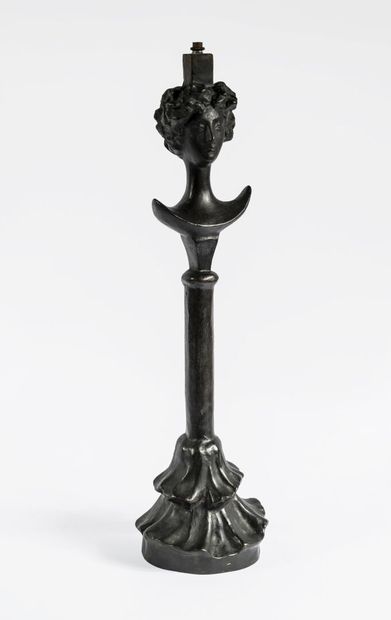 Alberto GIACOMETTI (1901-1966) Foot of lamp "head of woman".

Proof in bronze with...