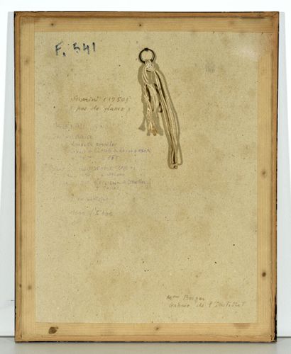 Gino SEVERINI (1883-1966) Dance step, circa 1955-1956. 

Gouache on paper.

Monogrammed...