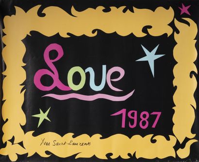 Yves SAINT-LAURENT, d'après Love, 1987. 

Impression offset en couleurs.

58.5 x...