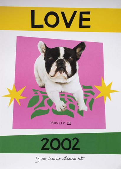 Yves SAINT-LAURENT, d'après Love, 2002. 

Impression offset en couleurs.

60 cm x...