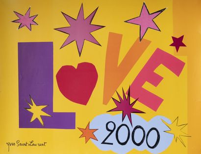 Yves SAINT-LAURENT, d'après Love, 2000. 

Impression offset en couleurs.

46 cm x...