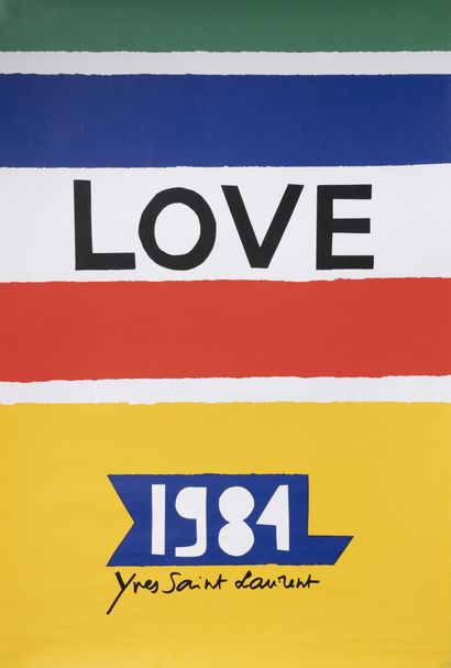Yves SAINT-LAURENT, d'après Love, 1984. 

Impression offset en couleurs.

64.5 x...