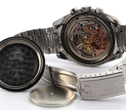 OMEGA "Speedmaster Pré Moon" ref. 105.012-66. Vers 1967 Steel chronograph on original...