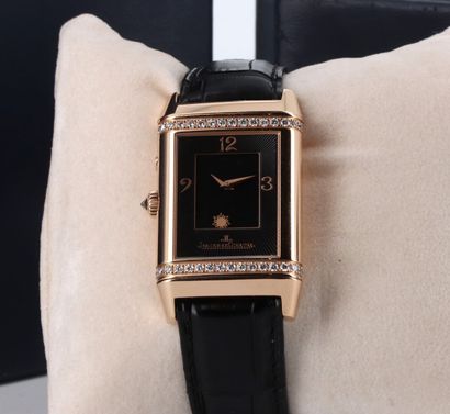 JAEGER LECOULTRE "Duetto" ref. 269.2.54 vers 2005. Beautiful reversible pink gold...