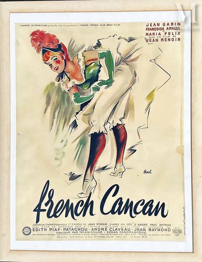 null French Cancan French Cancan Affiche Encadrée / Vintage Poster Framed B.E. B...