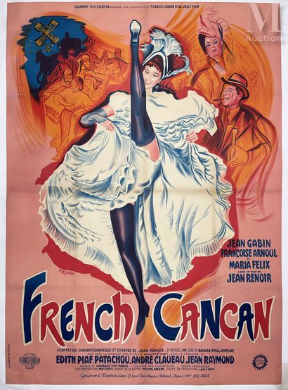 null French Cancan French Cancan Saint Martin Paris Affiche entoilée/ Vintage Poster...