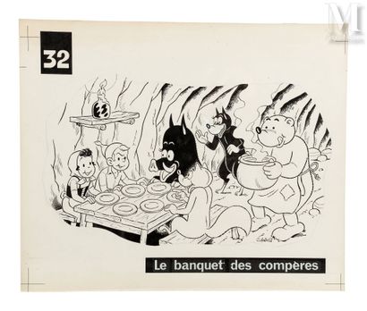 DUBOIS, Claude (1934-2022) Sylvain & Sylvette - Nouvelle série Fleurette - " Le banquet...