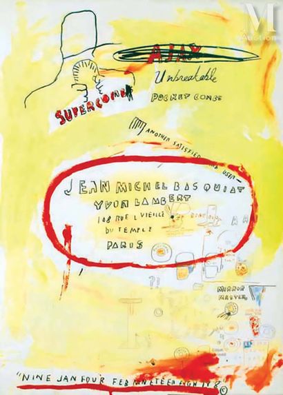 BASQUIAT JEAN MICHEL Jean Michel Basquiat -Supercombas
Jean Michel Basquiat -Supercombas
Yvon... Gazette Drouot