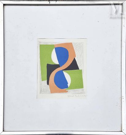 DELAUNAY SONIA Composition Lithographie signée Sonia Delaunay
Composition Lithographie... Gazette Drouot