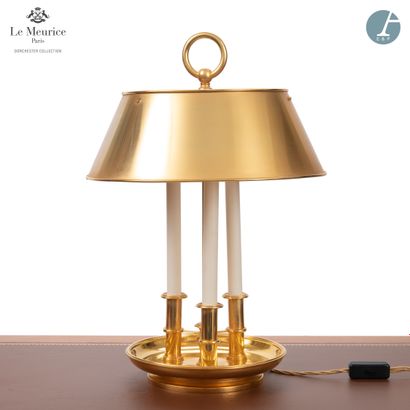 null From the Hotel Le Meurice - Room 424

Lamp bouillote in gilded metal, with three...