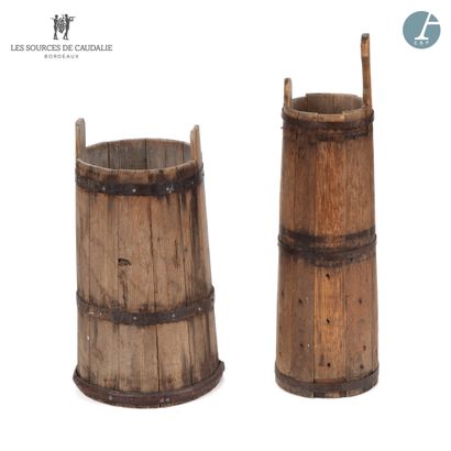 null From Sources de Caudalie (Grange à Bateaux)
Two butter churns, in wood and metal...