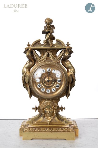 null From the House of Ladurée - Salon Castiglione.

Important clock of chimney in...