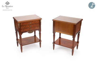 null From the Hotel Le Meurice - Room 425

Pair of bedside tables in natural wood...
