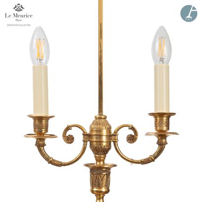 null From the Hotel Le Meurice - Room 415

Pair of gilt bronze torches, electrically...