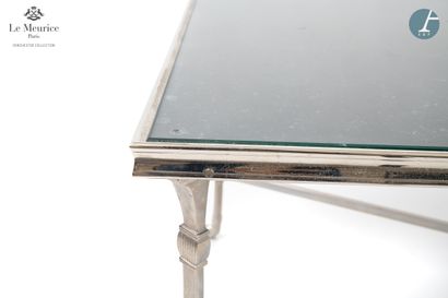 null From the Hotel Le Meurice

Coffee table, in silvered bronze, black marble top...