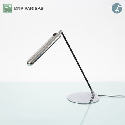 null AUTOGRAPH Paris Publisher
Desk lamp,
The half-cylindrical reflector in chromed...